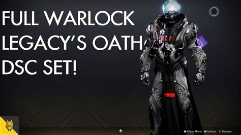 Destiny 2: Deep Stone Crypt - Full Warlock Legacy's Oath Raid Armour ...