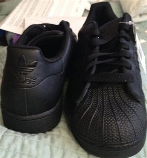 I Dig these ADIDAS, all black Shell Toes, lucky I can wear these no ...