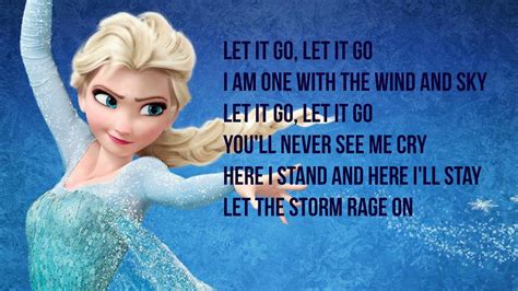 frozen let it go lyrics - YouTube