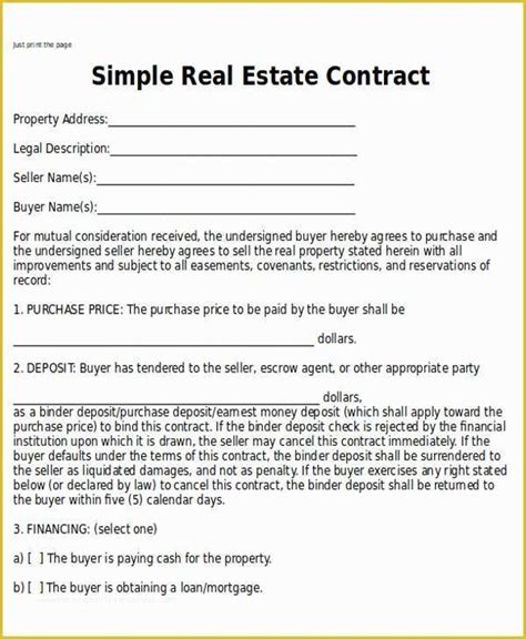 House for Sale by Owner Contract Template Free Of 6 Sample Home Sales ...