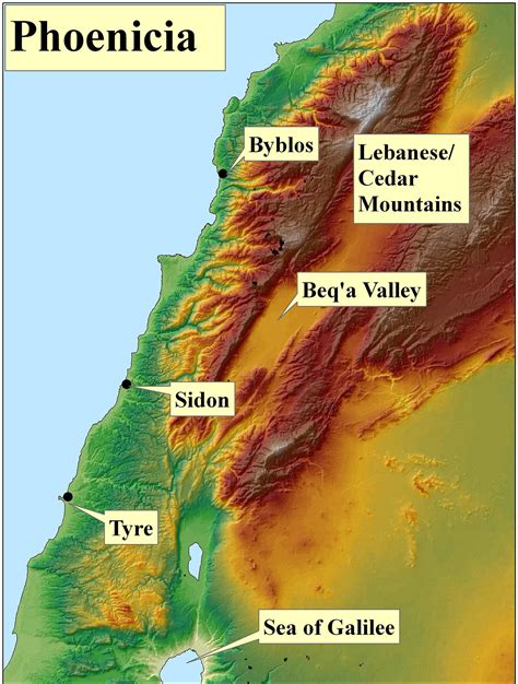 Phoenicians Map