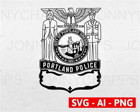 Portland Oregon Police Department Logo Portland OR City Law | Etsy