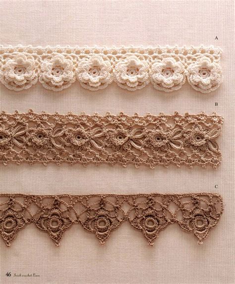 Crochet lace pattern,crochet edging motif pattern Patterns Kits & How ...