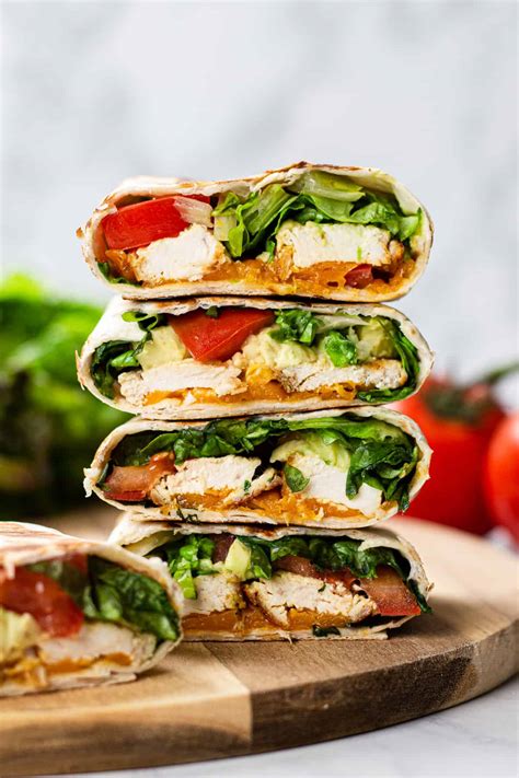 Healthy Chicken Avocado Wraps | Veronika's Kitchen