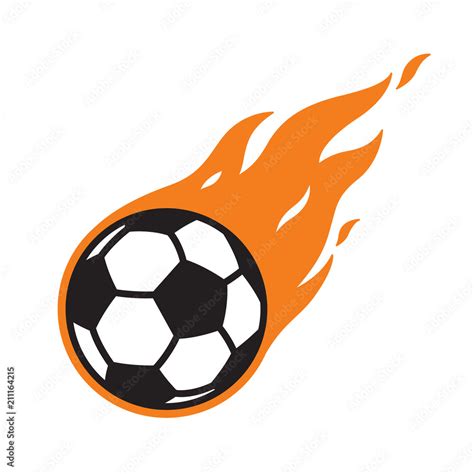 soccer ball vector logo icon football fire symbol illustration cartoon ...