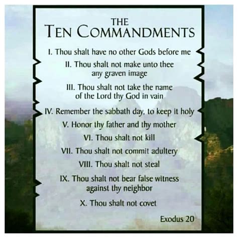 Ten Commandments Bible Verse