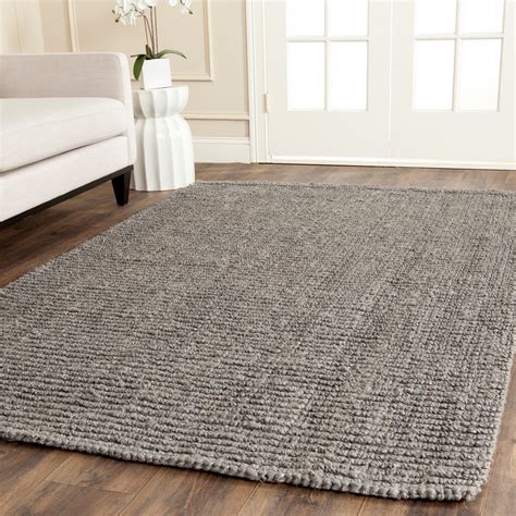 Safavieh Hand-woven Natural Fiber Light Grey Jute Rug (9' x 12 ...