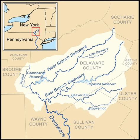 Where does the Delaware River start – MyWaterEarth&Sky