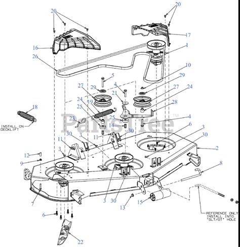 Cub Cadet XT2 Drive Belt Routing Diagram