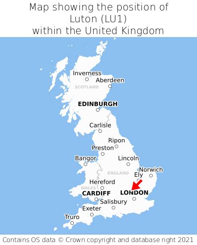 Where is Luton? Luton on a map