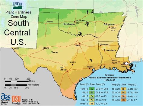 Texas Growing Zone Map - Printable Maps