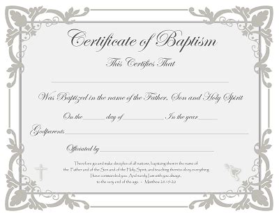 Baptism, Baby Welcoming and Blessing Certificates - Free Graphics and ...