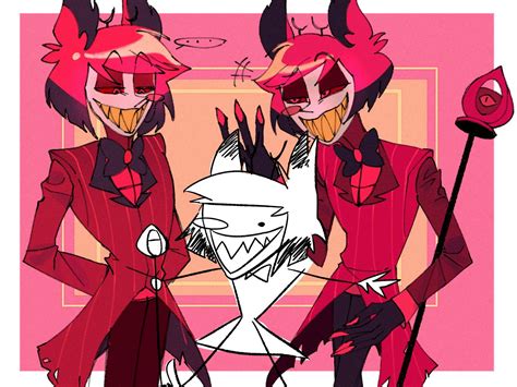 “Alastors! 📻😈 Old, Doodle, New! #HazbinHotel #HazbinHotelFanart # ...