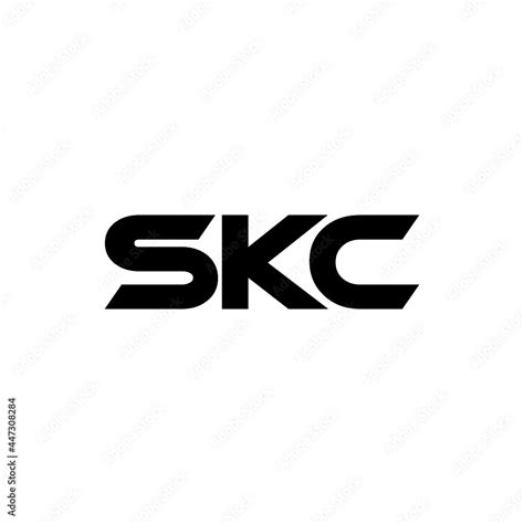 SKC letter logo design with white background in illustrator, vector ...