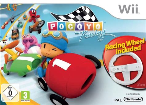 Pocoyo Racing including Racing Wheel (Wii): Amazon.co.uk: PC & Video Games