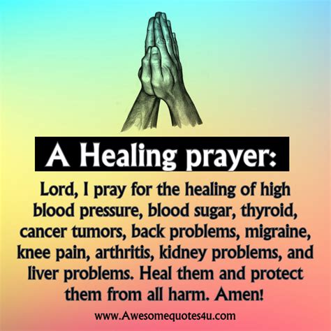 Awesome Quotes A Healing Prayer