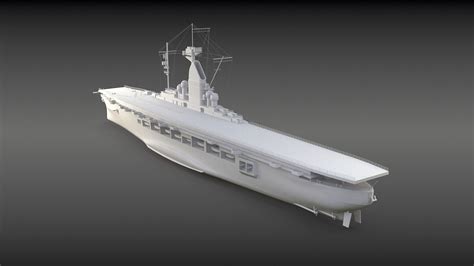 Graf Zeppelin Aircraft Carrier 3d Model