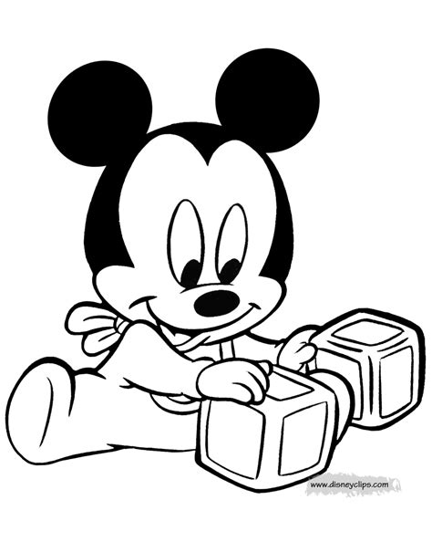 Baby Baby Mickey Mouse Baby Coloring Pages Disney - Mickey has 175 ...