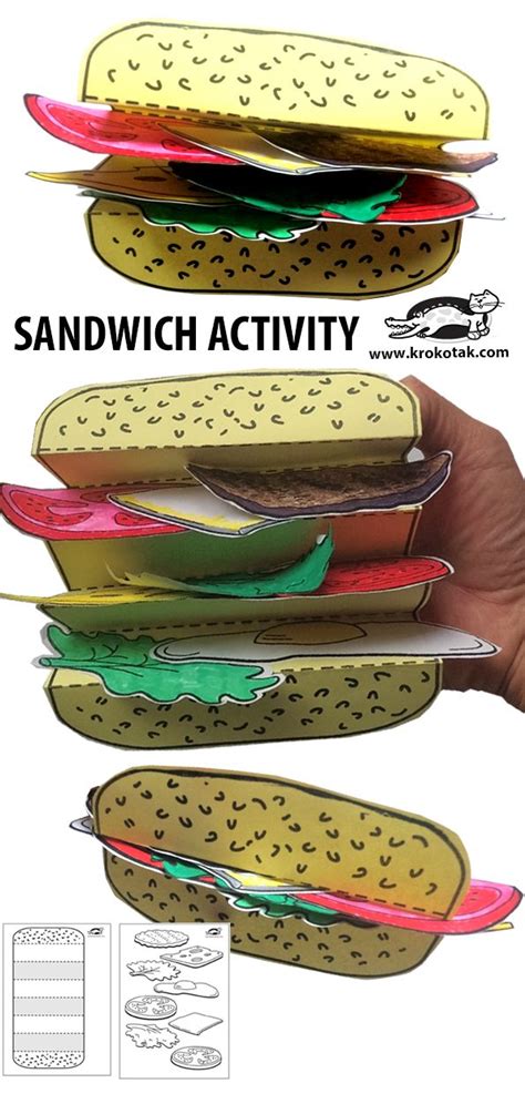 SANDWICH ACTIVITY in 2020 | Kids craft work, Craft activities for kids ...