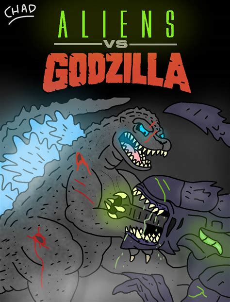 Aliens vs Godzilla by Chadartist99 on DeviantArt