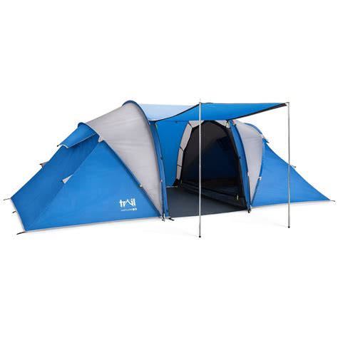 Buy Trail Hartland 4 Man 2 Room Tent With Living Area and Awning ...