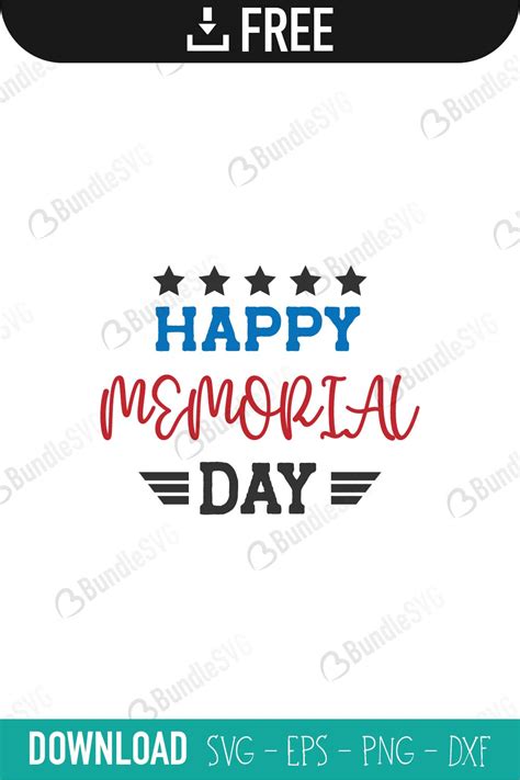 Memorial Day SVG Cut Files Free Download | BundleSVG