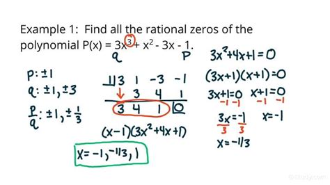 How to Use the Rational Zeros Theorem to Find All Rational Zeros of a ...