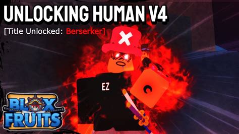 I Unlocked FULL Human RACE V4 in Blox Fruits - YouTube