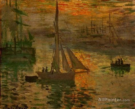 Claude Monet Sunrise Oil Painting Reproductions for sale | AllPainter ...