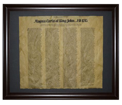 Magna Carta of King James, AD 1215 High Quality, Parchment Replica ...