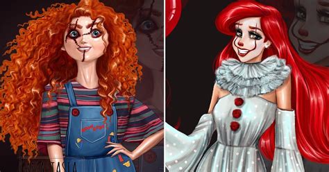 This Artist Reimagined Disney Princesses as Halloween Characters, and ...