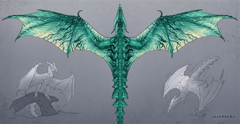 Wyvern Wings by alledraws on DeviantArt