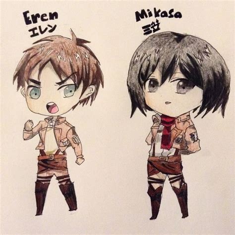 Eren and mikasa drawing i did #eren #mikasa #attackontitan #aot #levi # ...