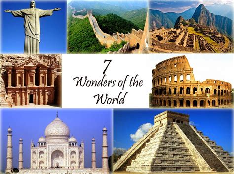 Seven Wonders of the World. | 7 world wonders, Wonders of the world ...