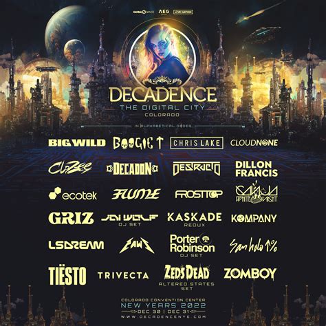 Decadence Lineup 2024 Denver - Yetta Katerine