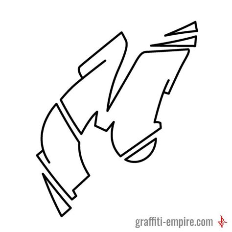 M Wildstyle Graffiti Letter | Graffiti Empire | Graffiti lettering ...