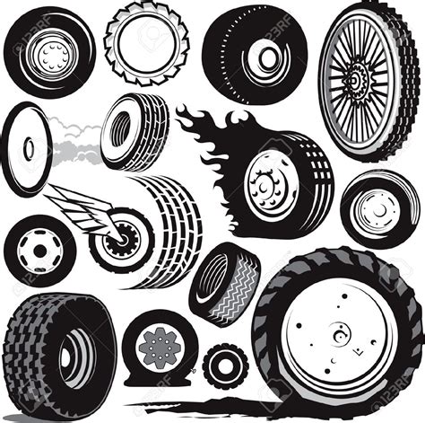 Racing Tire Vector at Vectorified.com | Collection of Racing Tire ...