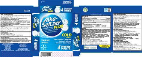 NDC 67751-142 Alka Seltzer Plus Cold Tablet, Effervescent Oral