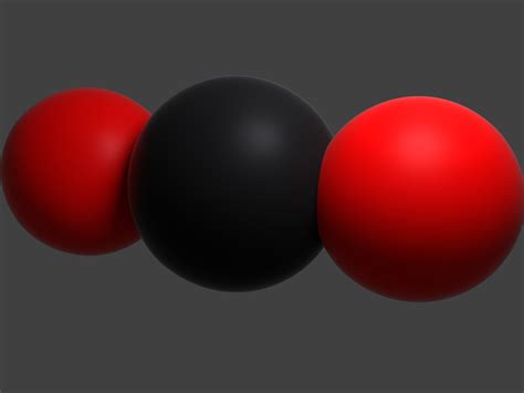 CO2 molecule 3D model | CGTrader