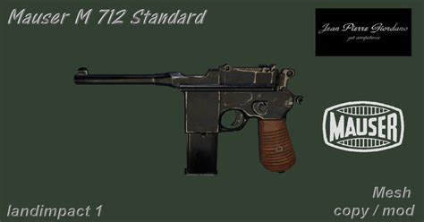 Second Life Marketplace - Mauser M 712 Standard mesh