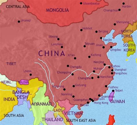 Ancient Map Of China - Robyn Christye