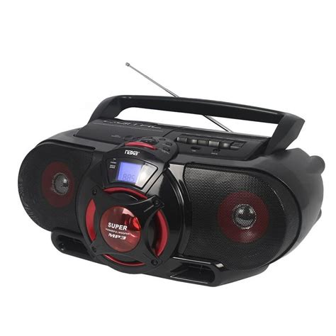 Naxa Portable Bluetooth® MP3/CD AM/FM Stereo Radio Cassette Player ...