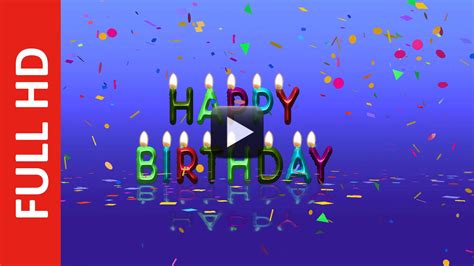 Colorful Happy Birthday Animation Video Free Download | All Design Creative