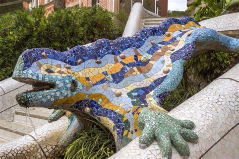 Lizard of Gaudi stock photo. Image of design, modern - 74385614