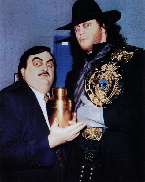 Classic Undertaker with Paul Bearer. | Undertaker, Undertaker wwe ...