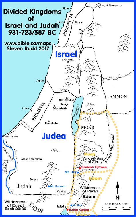 Bible Maps: The Divided Kingdoms. 900-722 BC