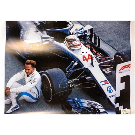 Autograph Lewis Hamilton Poster