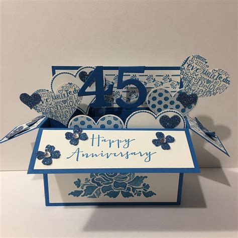 Sapphire Wedding Anniversary Card 45 Years Married 45th - Etsy UK ...