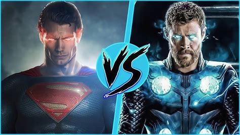 Superman vs Thor Fight Battle Marvel vs DC #superman #thor - YouTube