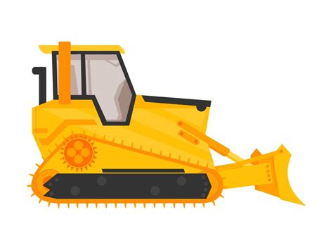 Bulldozer Clipart, Bulldozer Svg, Heavy Equipment Svg, Bulldozer Files ...